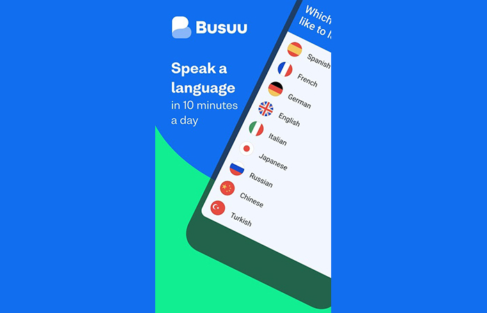 اپلیکیشن زبان انگلیسی Busuu