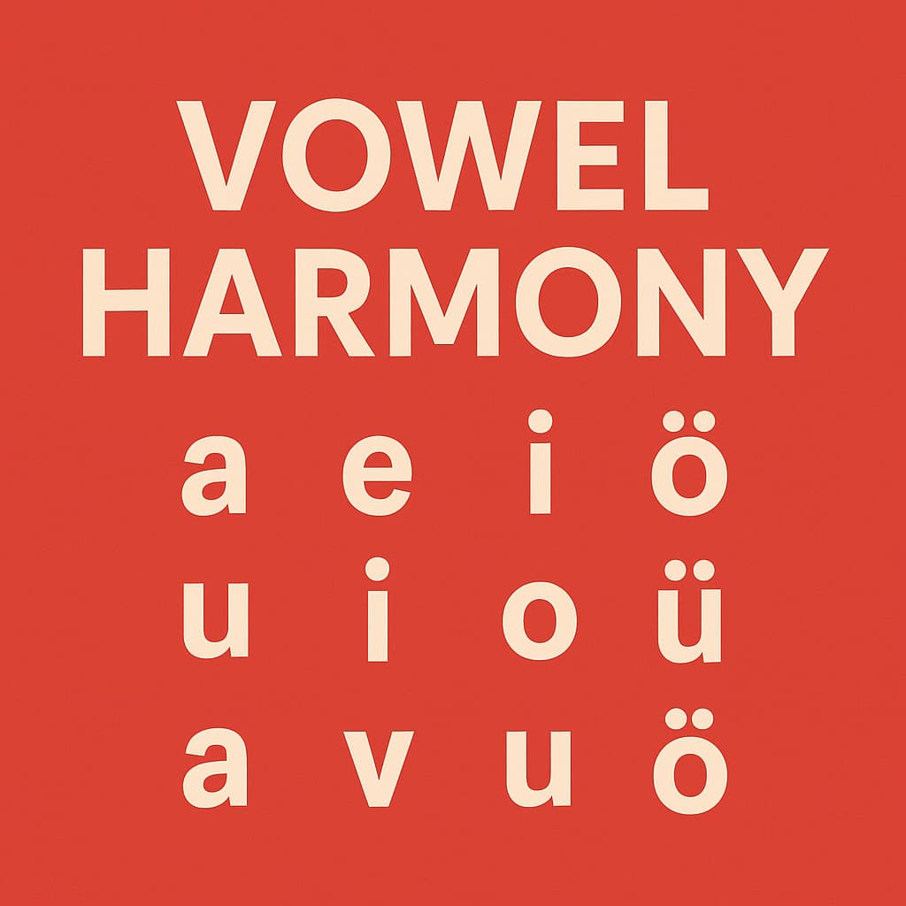 قوانین Vowel Harmony (واکهها) در ترکی استانبولی