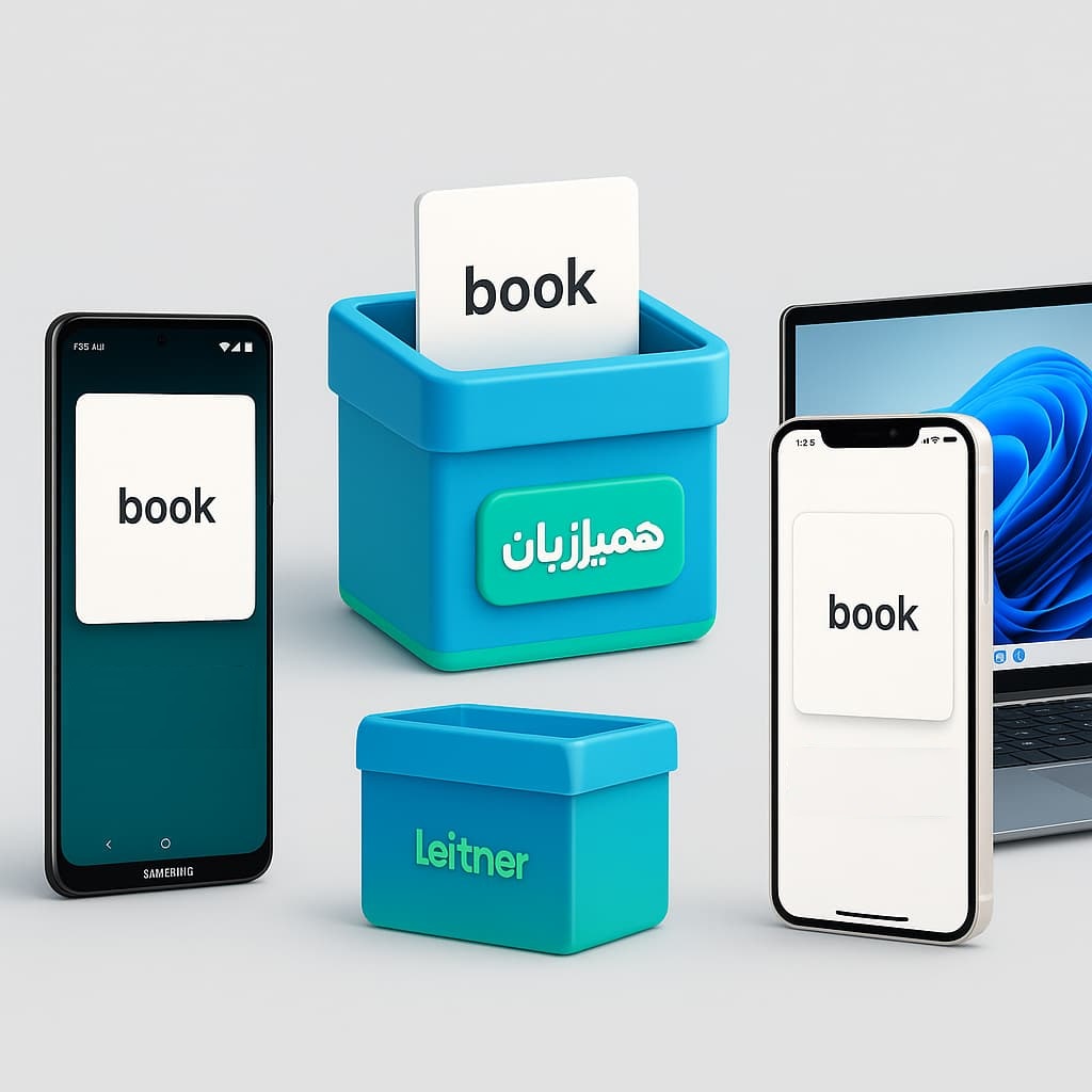 جعبه لایتنر همیارزبان برای اندروید و ایفون و ویندوز
