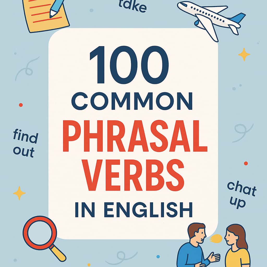 100 Phrasal Verbs (افعال عبارتی) پرکاربرد در زبان انگلیسی