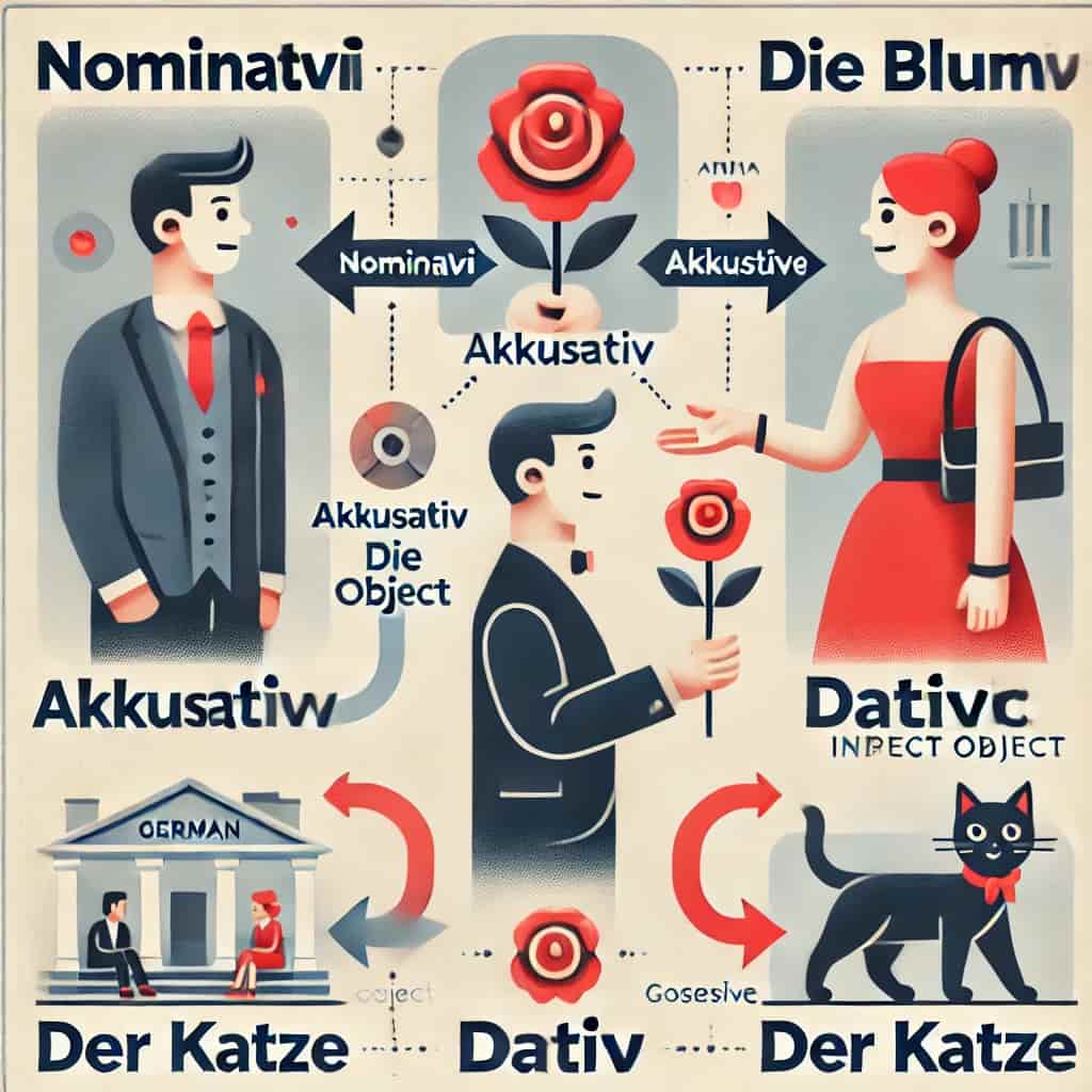 چهار حالت دستوری در آلمانی (Nominativ, Akkusativ, Dativ, Genitiv)