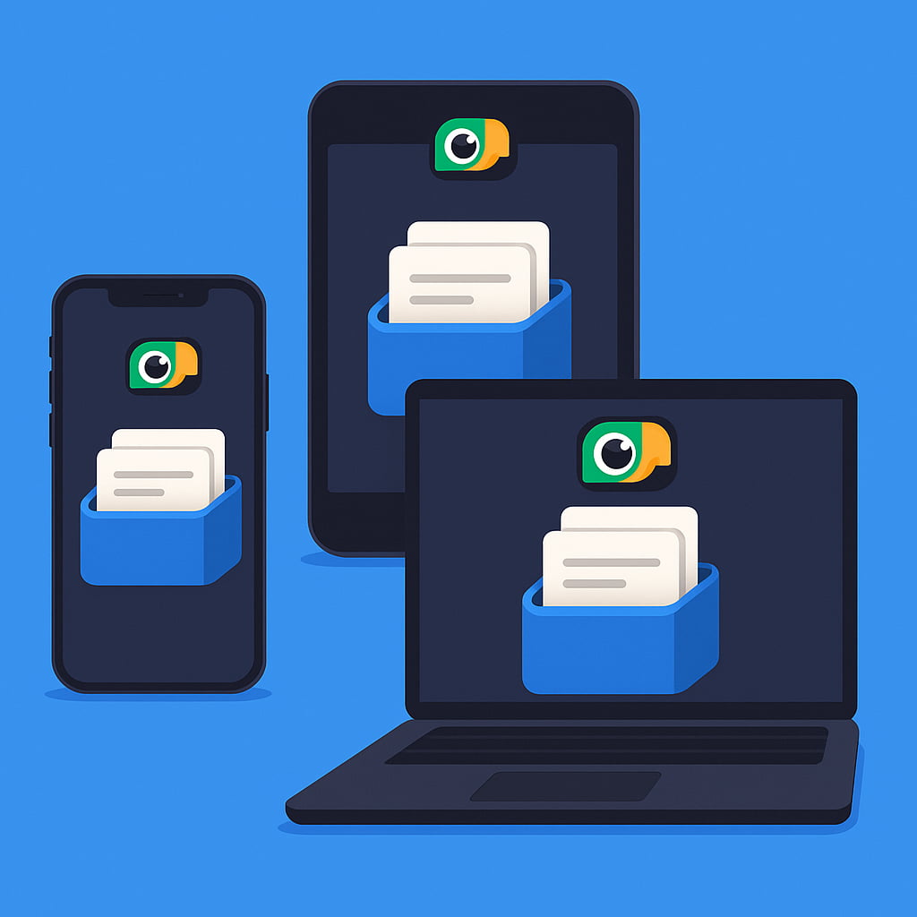 جعبه لایتنر همیارزبان برای اندروید و ایفون و ویندوز