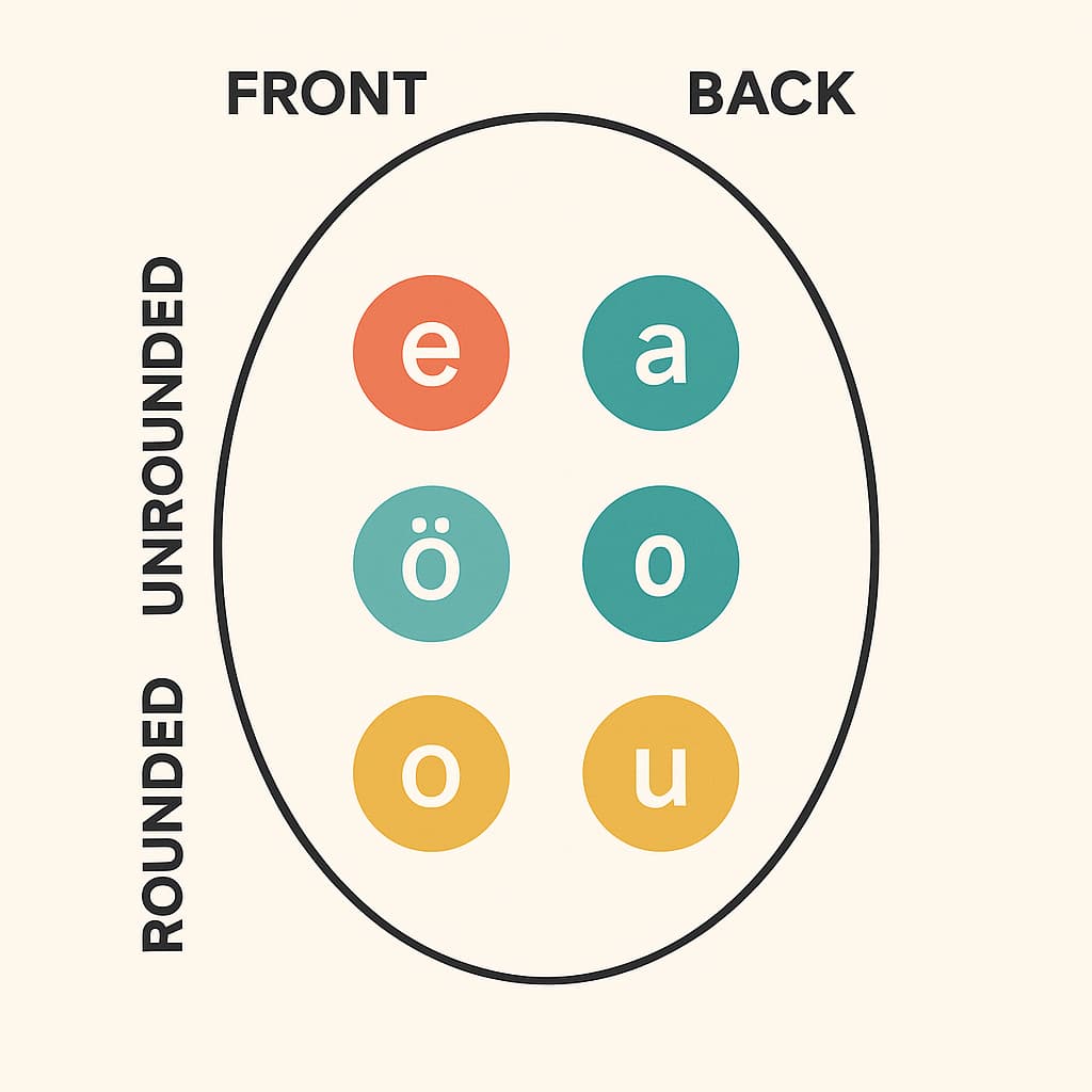 قوانین Vowel Harmony (واکه‌ها) در ترکی استانبولی
