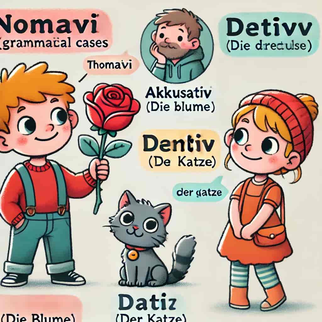 چهار حالت دستوری در آلمانی (Nominativ, Akkusativ, Dativ, Genitiv)