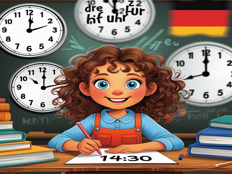 آموزش زمان (ساعت) در زبان آلمانی