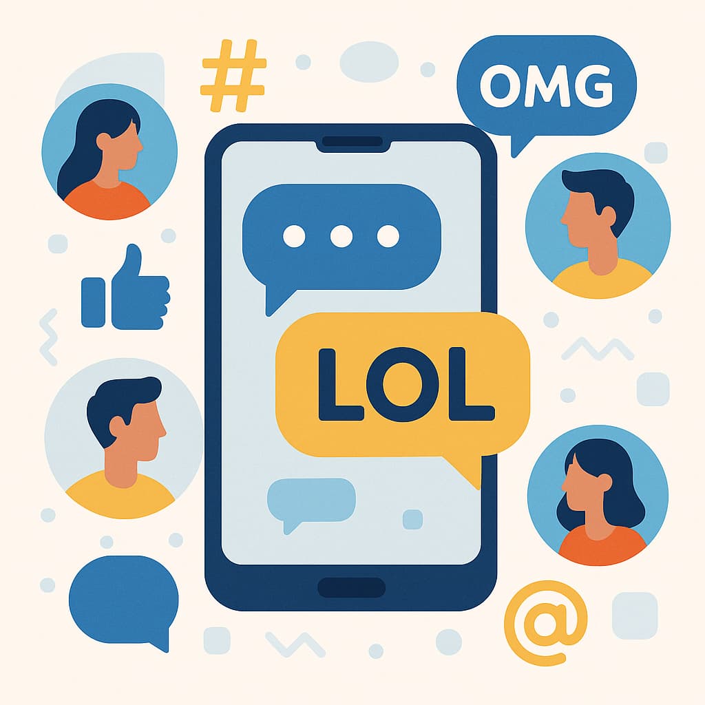 اصطلاحات انگلیسی مخصوص چت و شبکههای اجتماعی + مثال