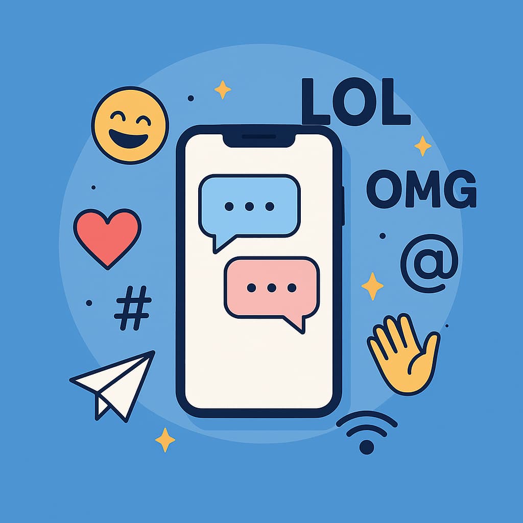 اصطلاحات انگلیسی مخصوص چت و شبکههای اجتماعی + مثال