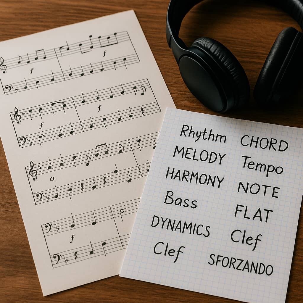 اصطلاحات انگلیسی مربوط به موسیقی