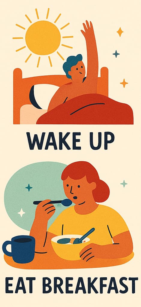 اصطلاحات انگلیسی درباره عادات روزانه و روتین زندگی