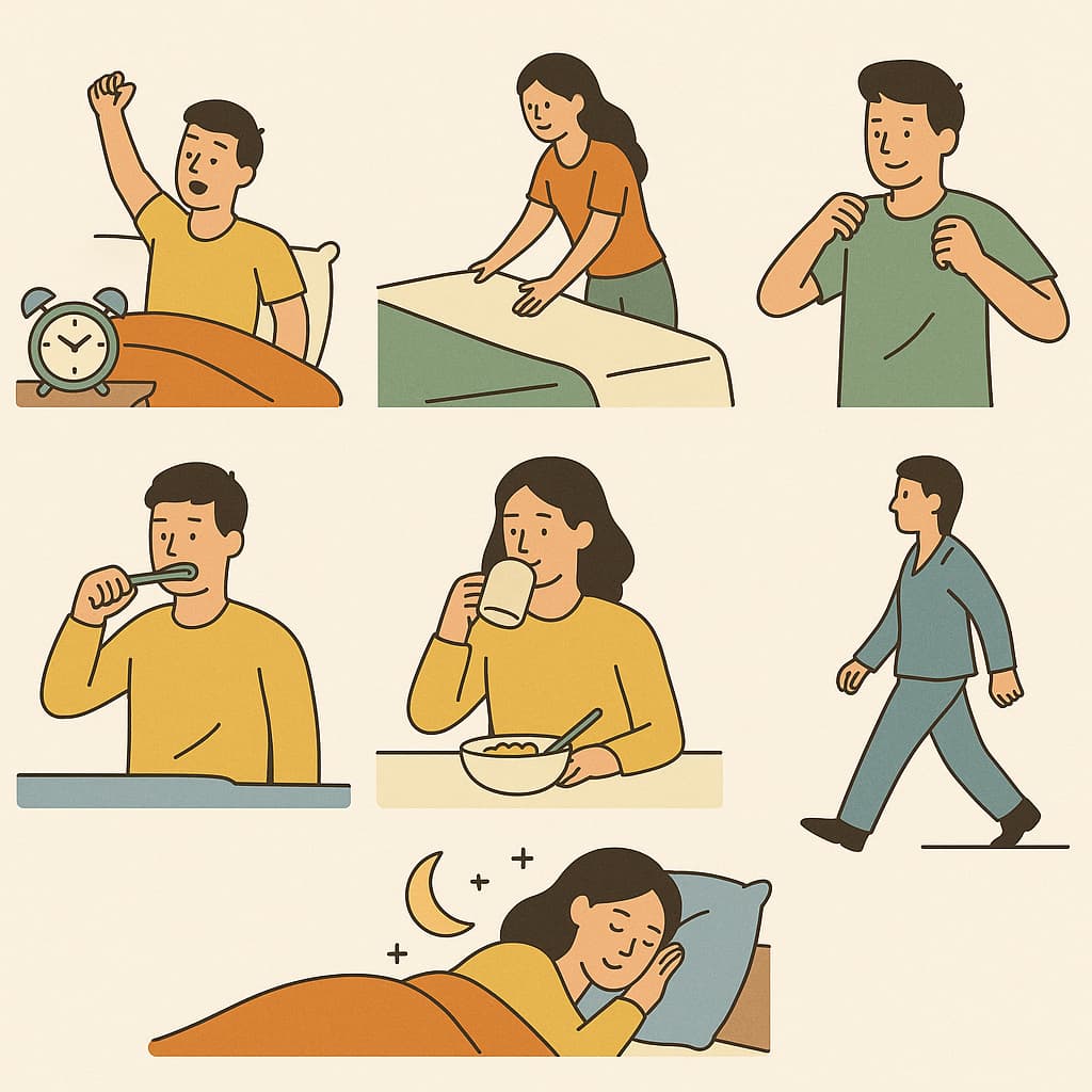 اصطلاحات انگلیسی درباره عادات روزانه و روتین زندگی