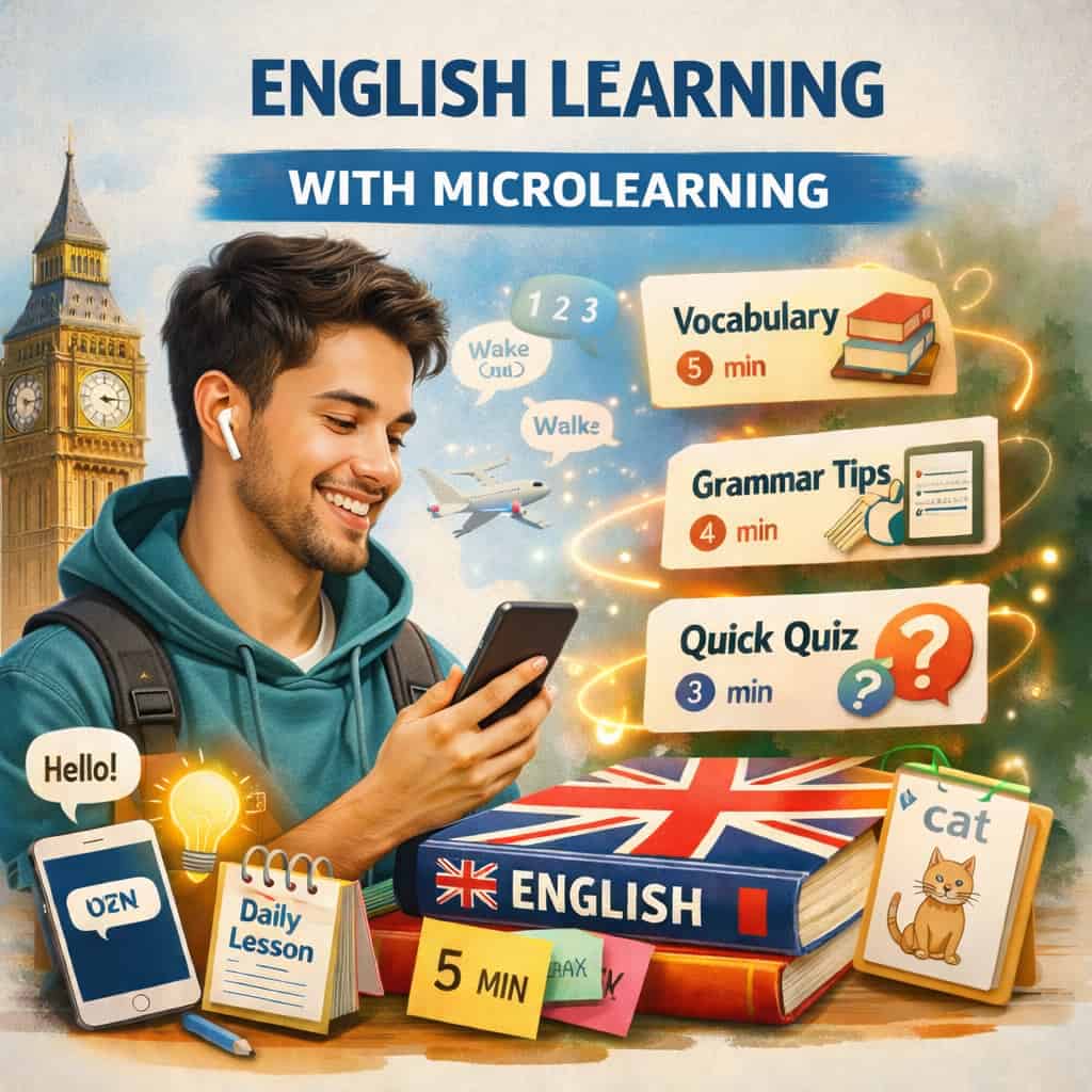 یادگیری زبان انگلیسی با روش میکرو لرنینگ (Microlearning)