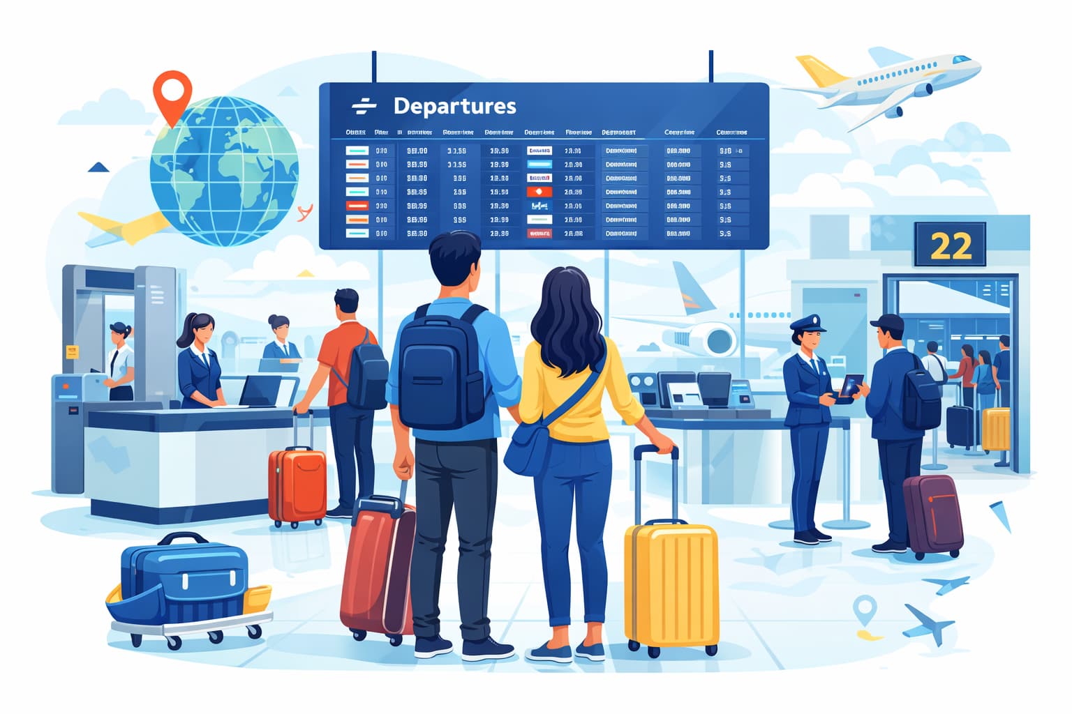 آموزش لغات انگلیسی در فرودگاه