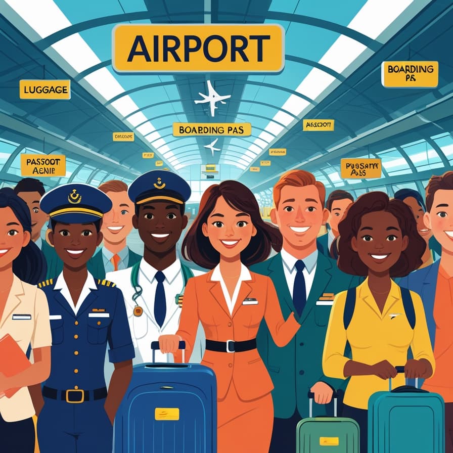 آموزش لغات انگلیسی در فرودگاه