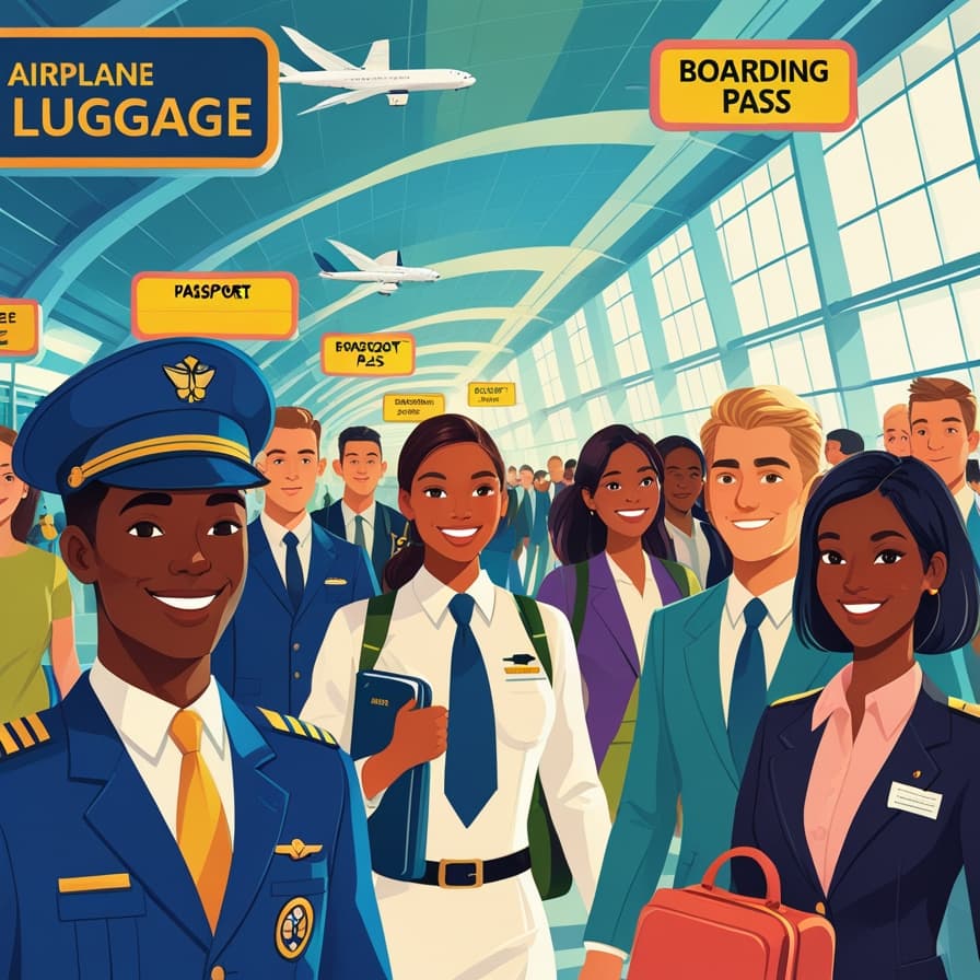 آموزش لغات انگلیسی در فرودگاه