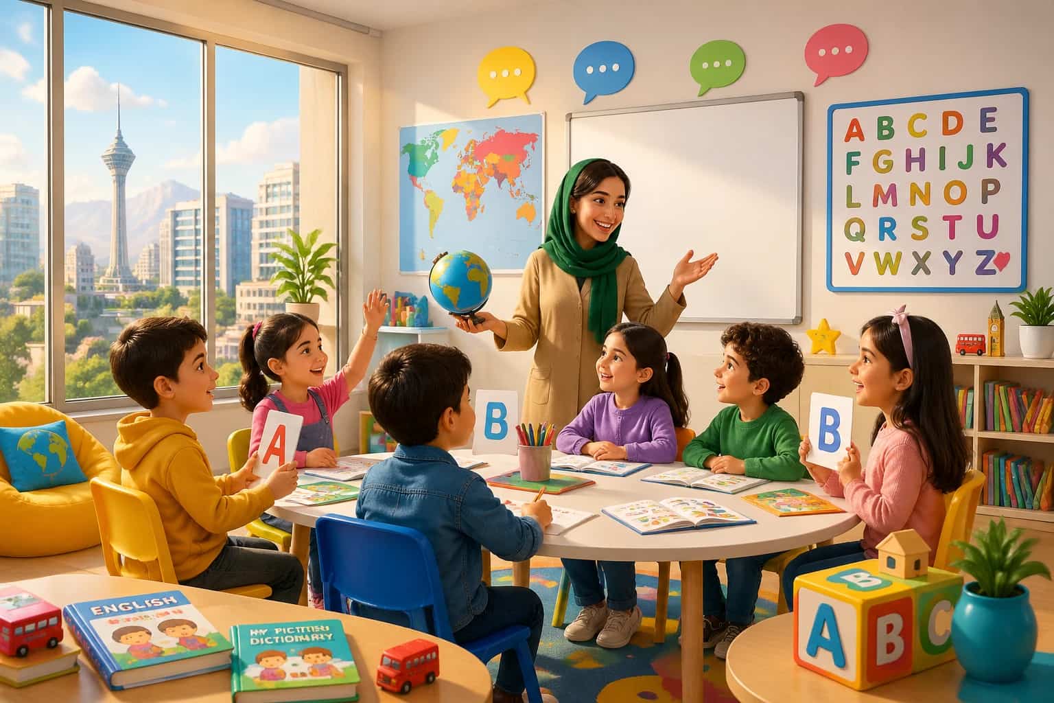 بهترین آموزشگاه زبان کودکان در غرب تهران