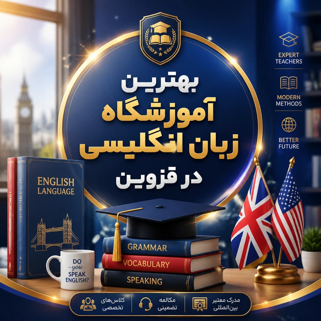 بهترین آموزشگاه زبان انگلیسی در قزوین