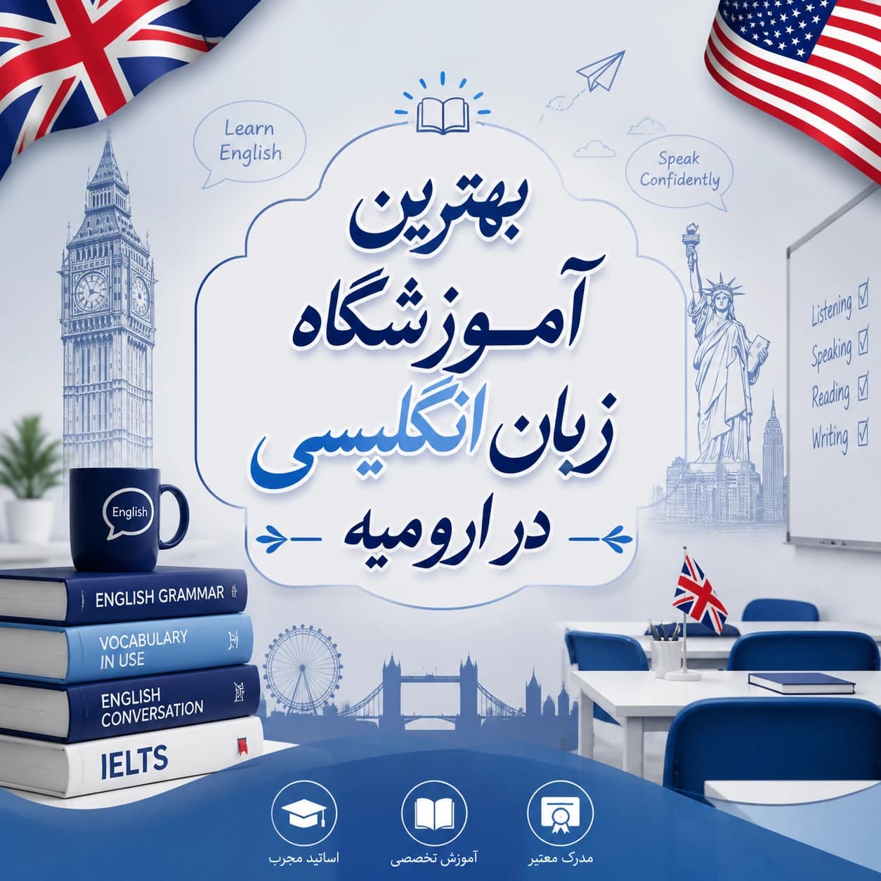 بهترین آموزشگاه زبان انگلیسی در ارومیه