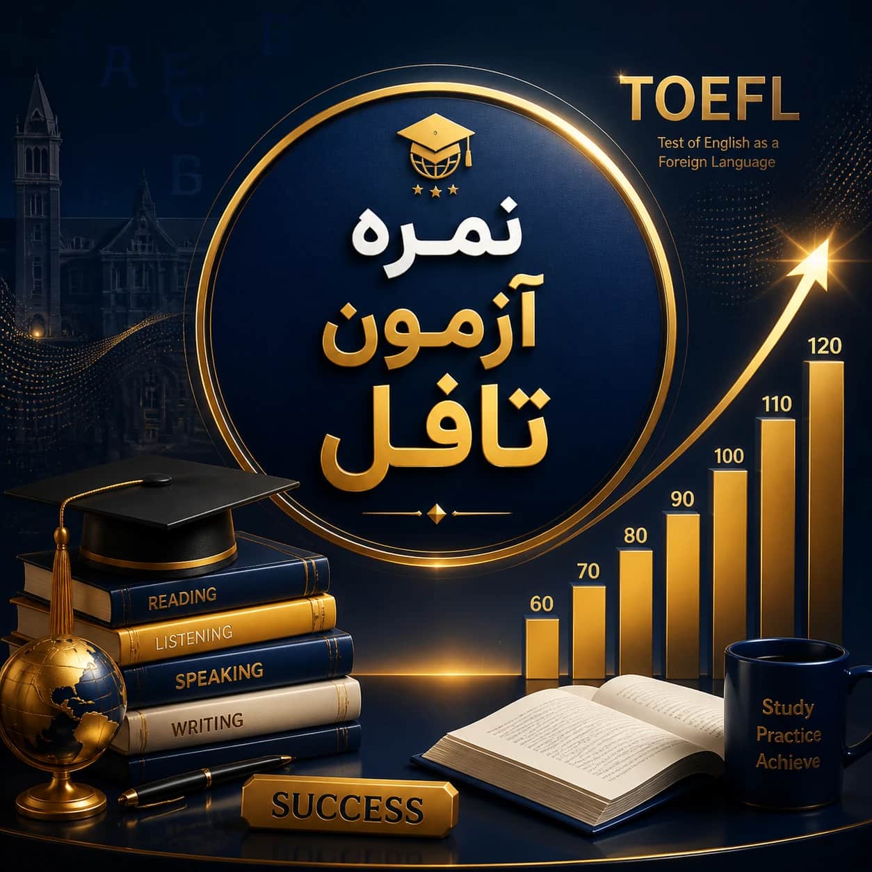 همه چیز درباره نمره آزمون تافل در همیارزبان