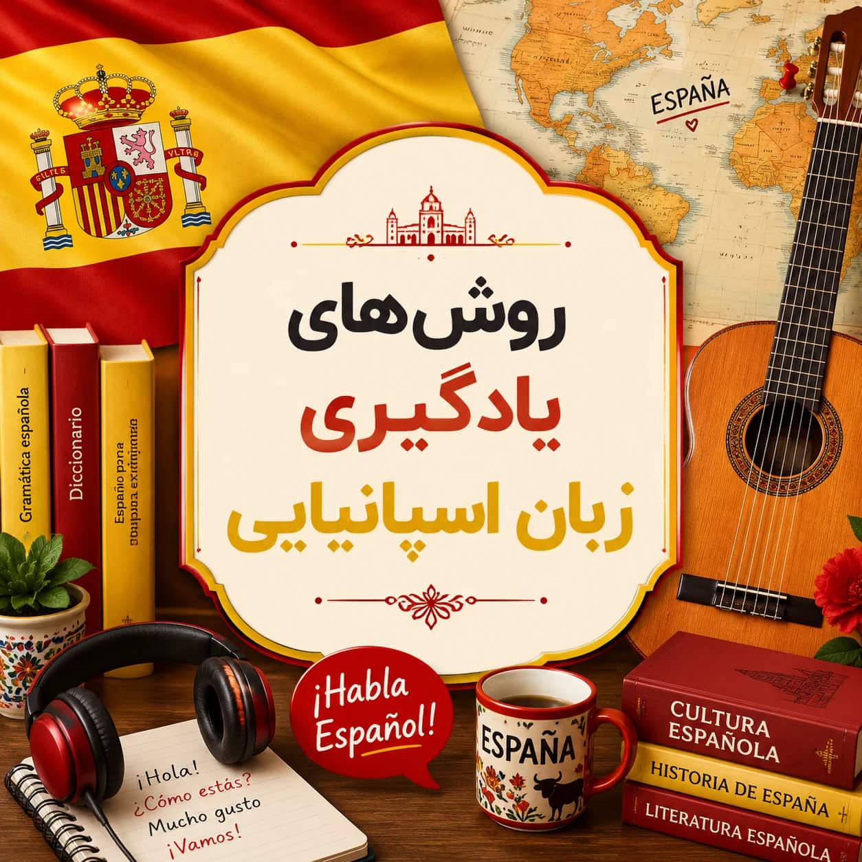 روش های ۱۰ گانه ی یادگیری زبان اسپانیایی
