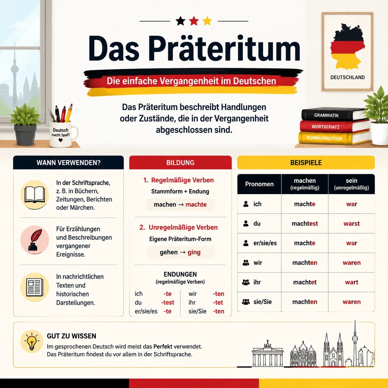 گذشته ساده در آلمانی زبان – Präteritum