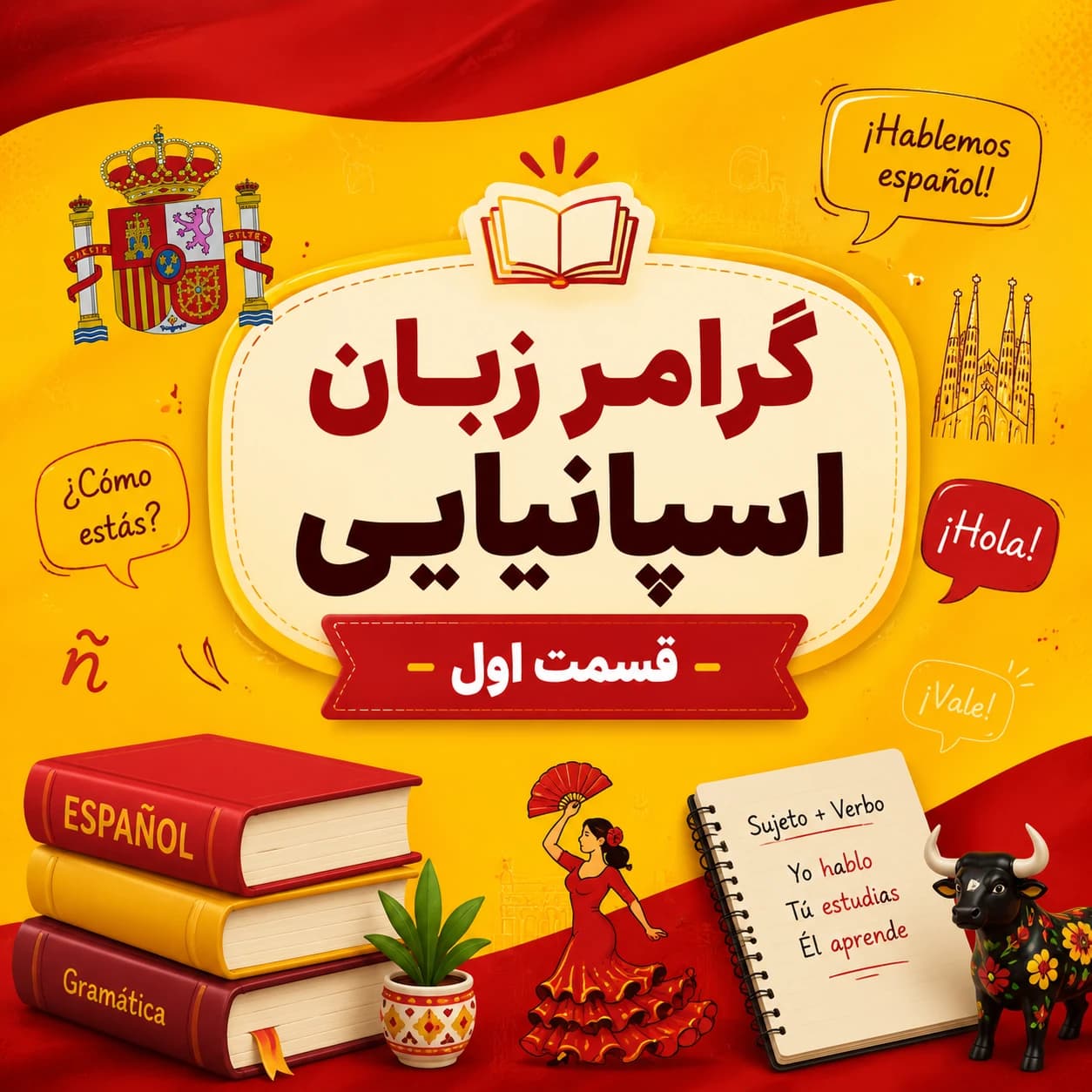 آموزش گرامر زبان اسپانیایی قسمت ۱ (زمان ها )