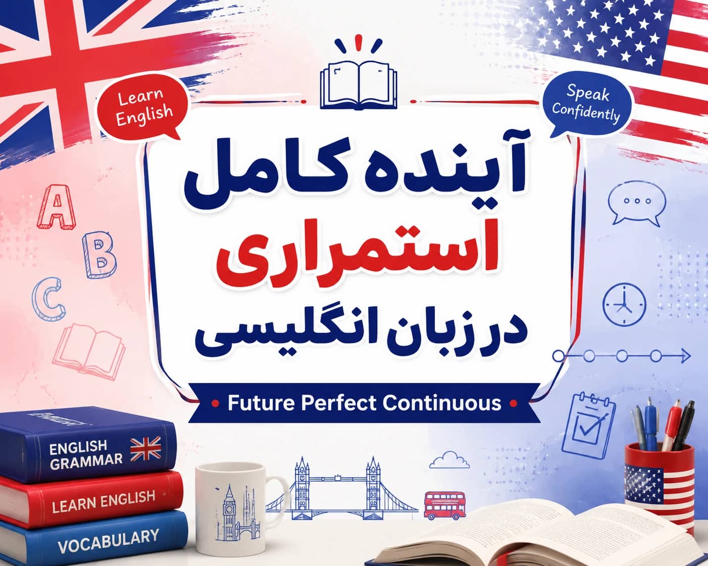 آینده کامل استمراری در زبان انگلیسی