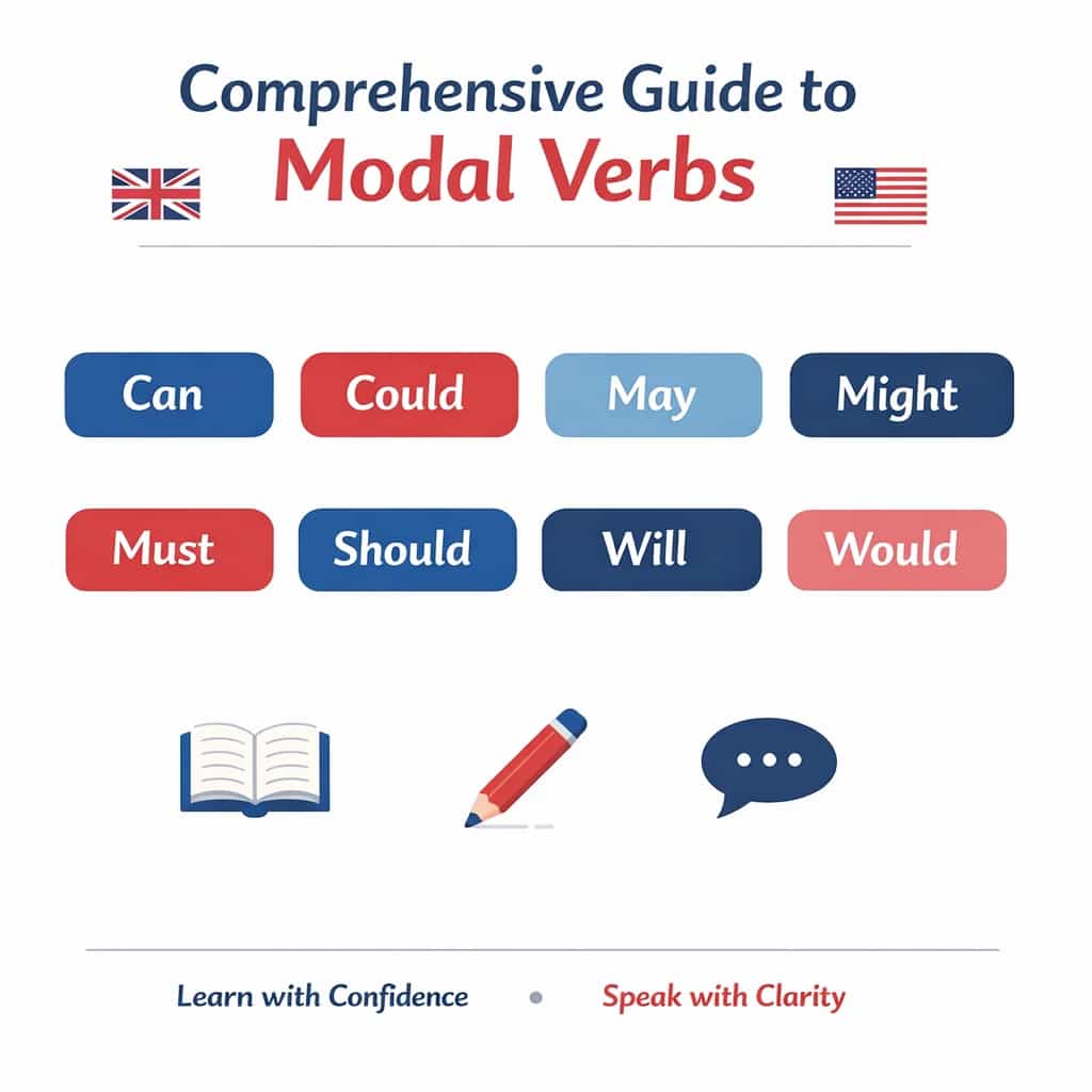 راهنمای جامع افعال معین (Modal Verbs) در زبان انگلیسی