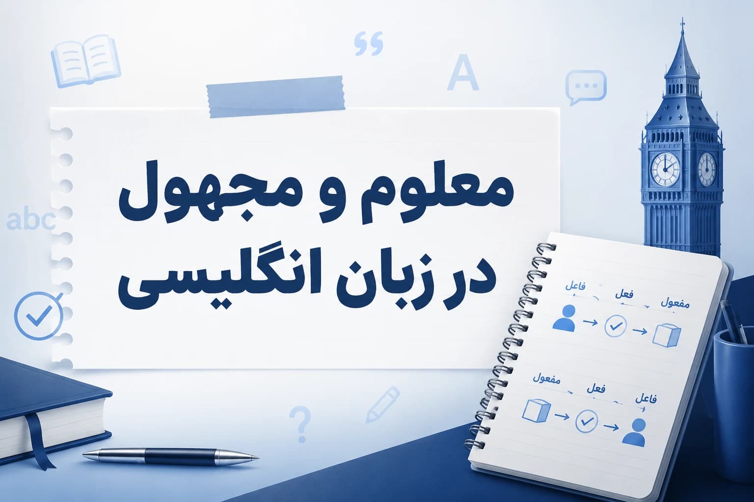 گرامر فعل های معلوم و مجهول (Active and Passive Voice) در زبان انگلیسی