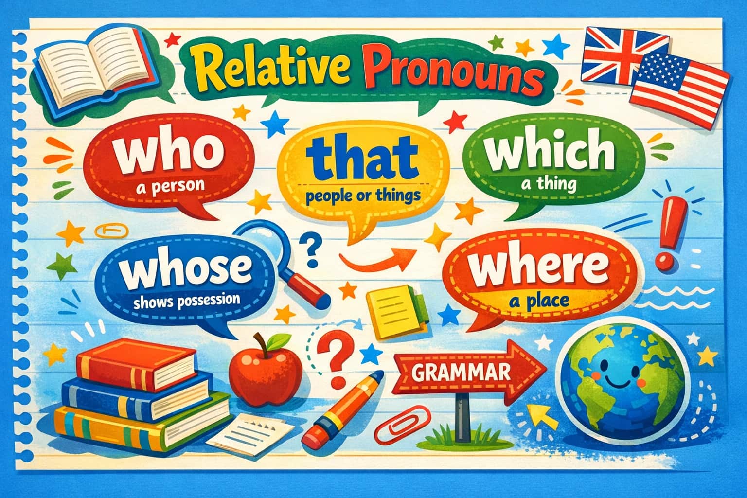 گرامر ضمایر نسبی (Relative Pronouns) در زبان انگلیسی
