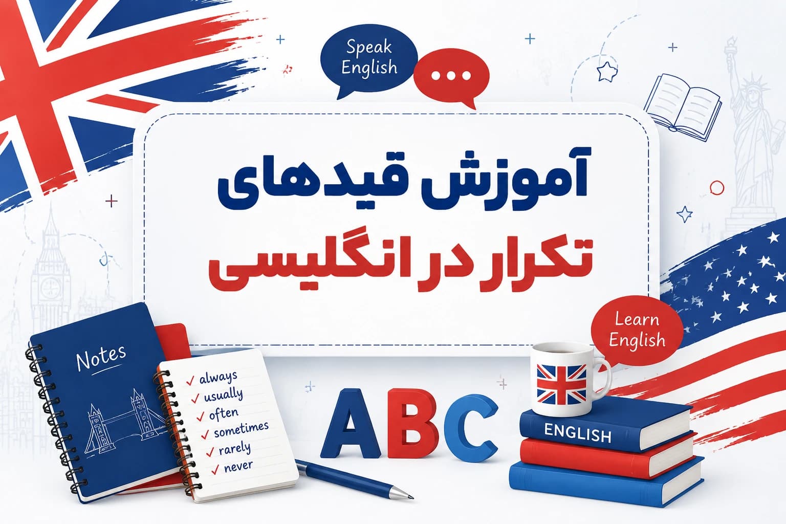 آموزش قیدهای تکرار در انگلیسی (Adverbs of Frequency)