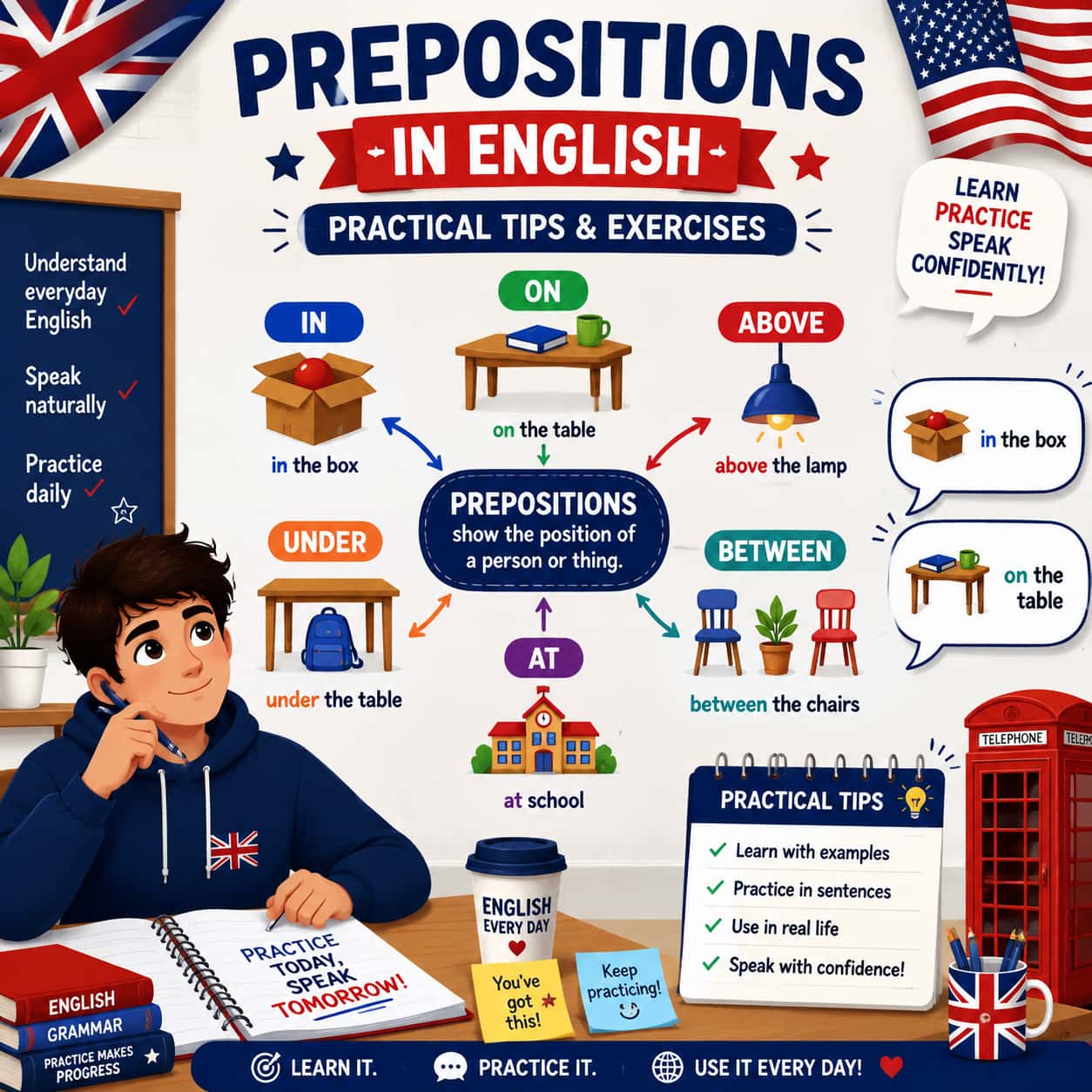 Prepositions in English نکات کاربردی و تمرین
