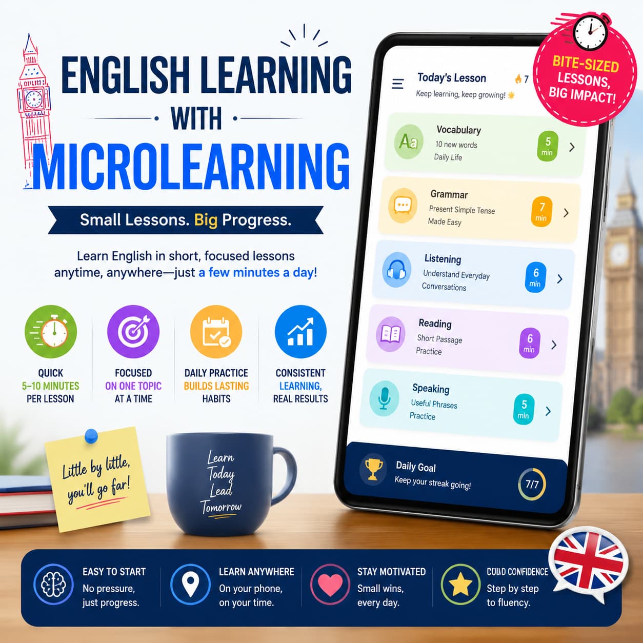 یادگیری زبان انگلیسی با روش میکرو لرنینگ (Microlearning)