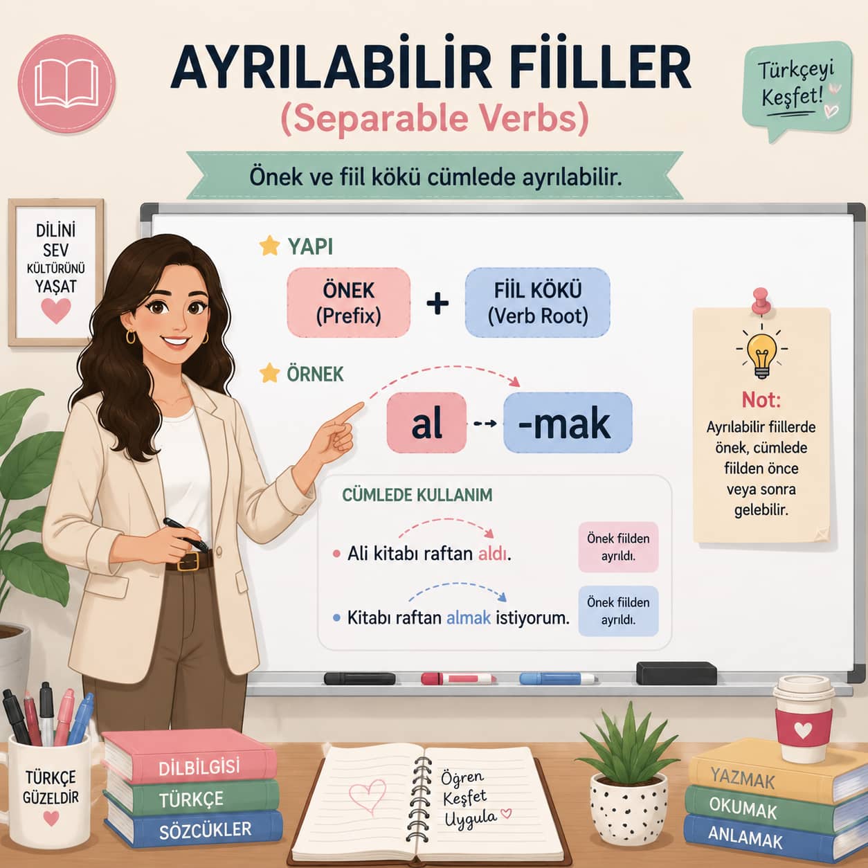 افعال جداشدنی (Ayrılabilir Fiiller) در زبان ترکی استانبولی