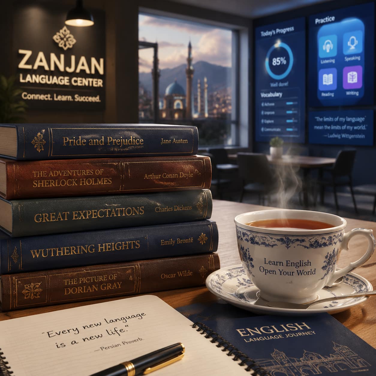 بهترین آموزشگاه زبان انگلیسی در زنجان