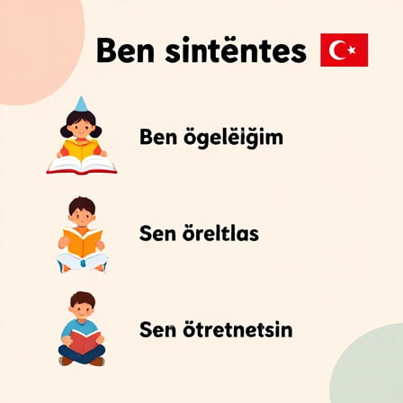 جملات ساده و ساختار آن ها در زبان ترکی استانبولی