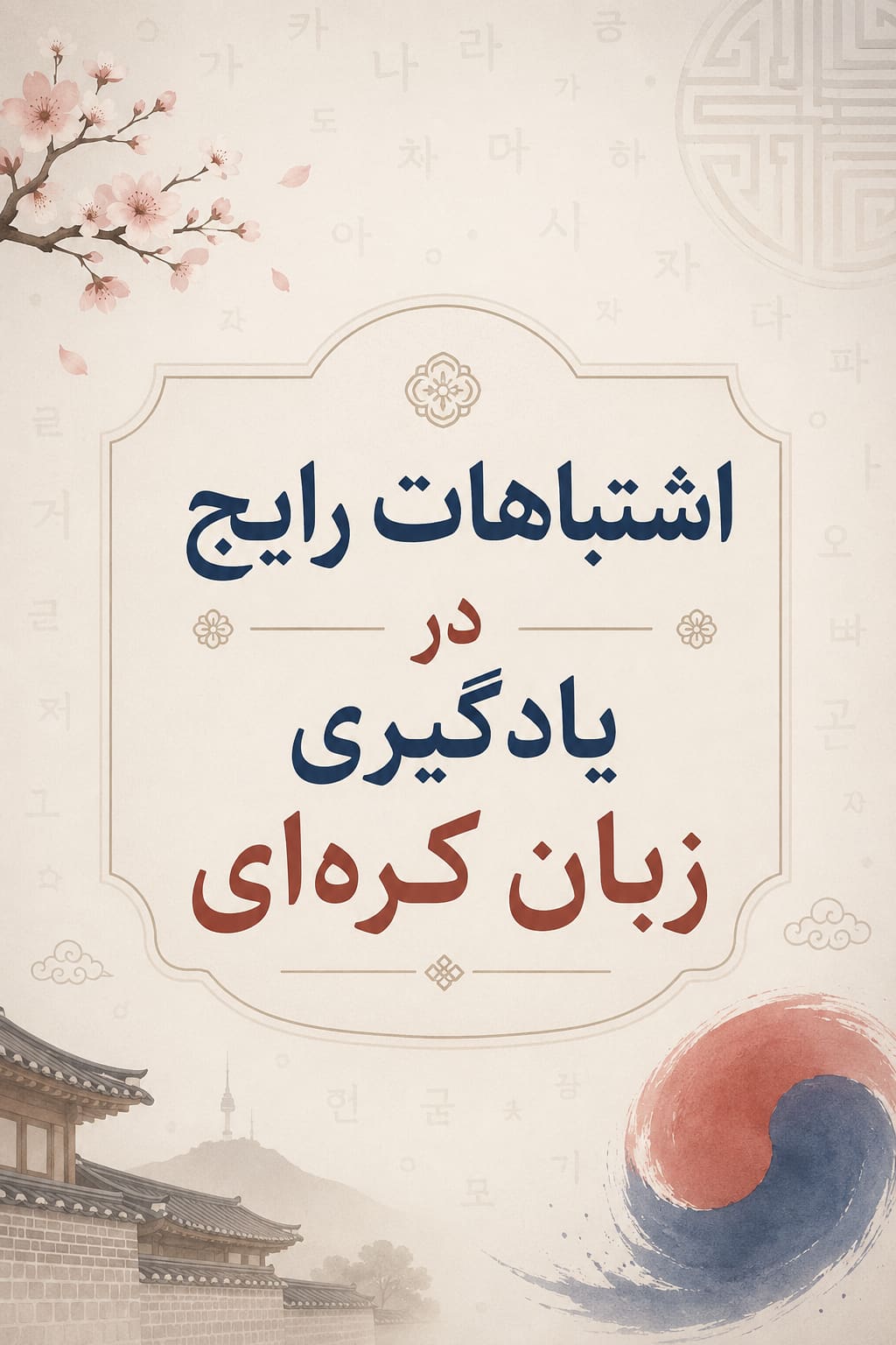 اشتباهات رایج در یادگیری زبان کره‌ای