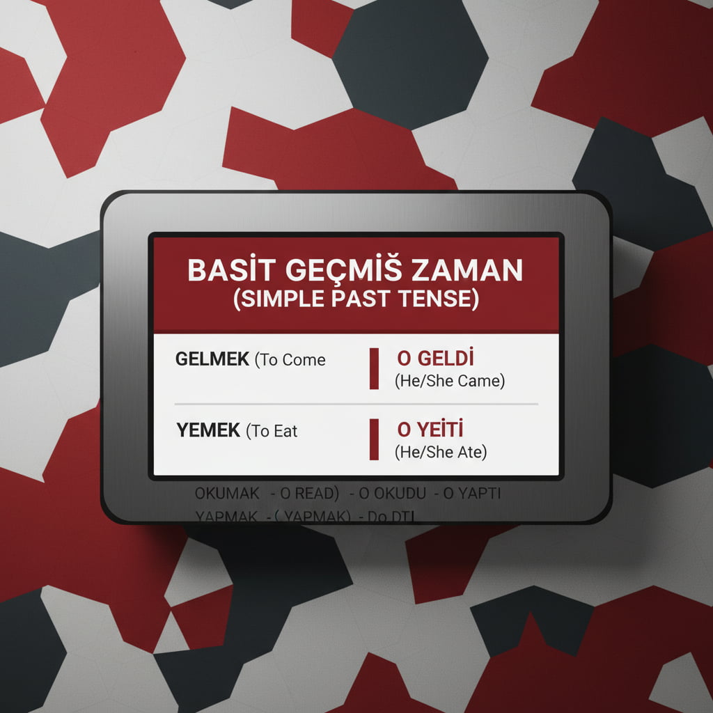 زمان گذشته ساده در زبان ترکی استانبولی (Belirli Geçmiş)