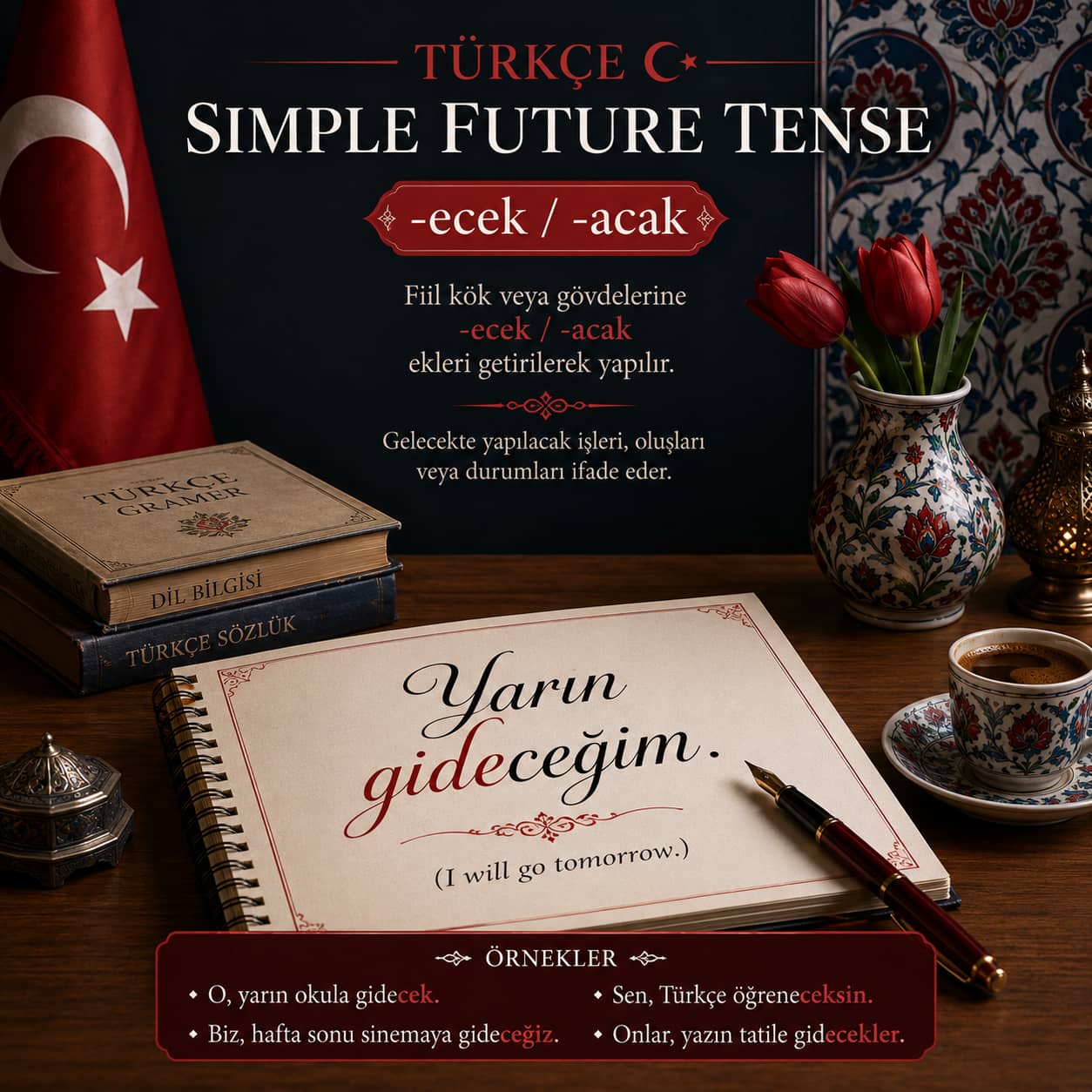 زمان آینده ساده زبان ترکی استانبولی (Gelecek Zaman)
