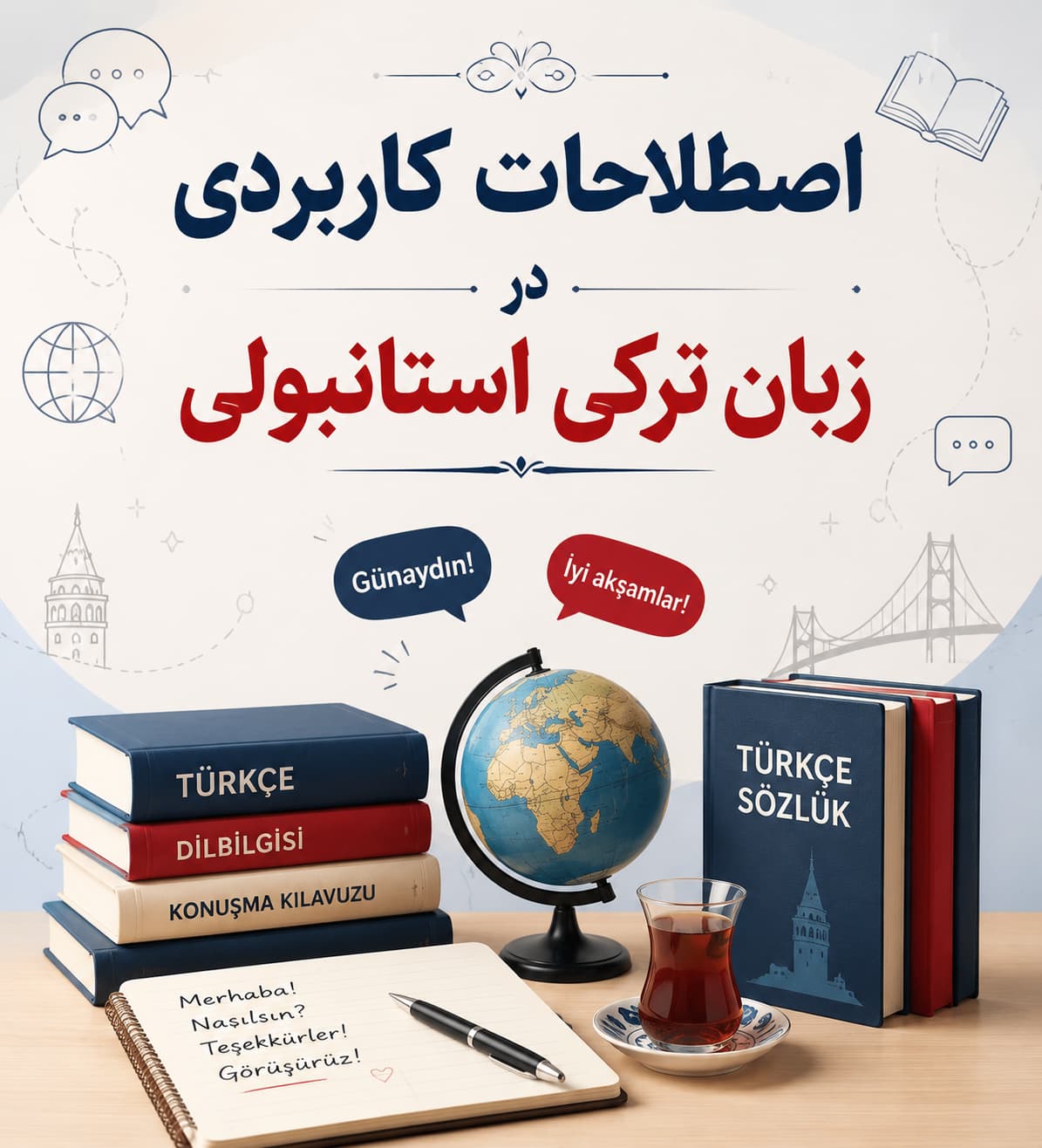پرکاربردترین عبارتهای ترکی + ترجمه