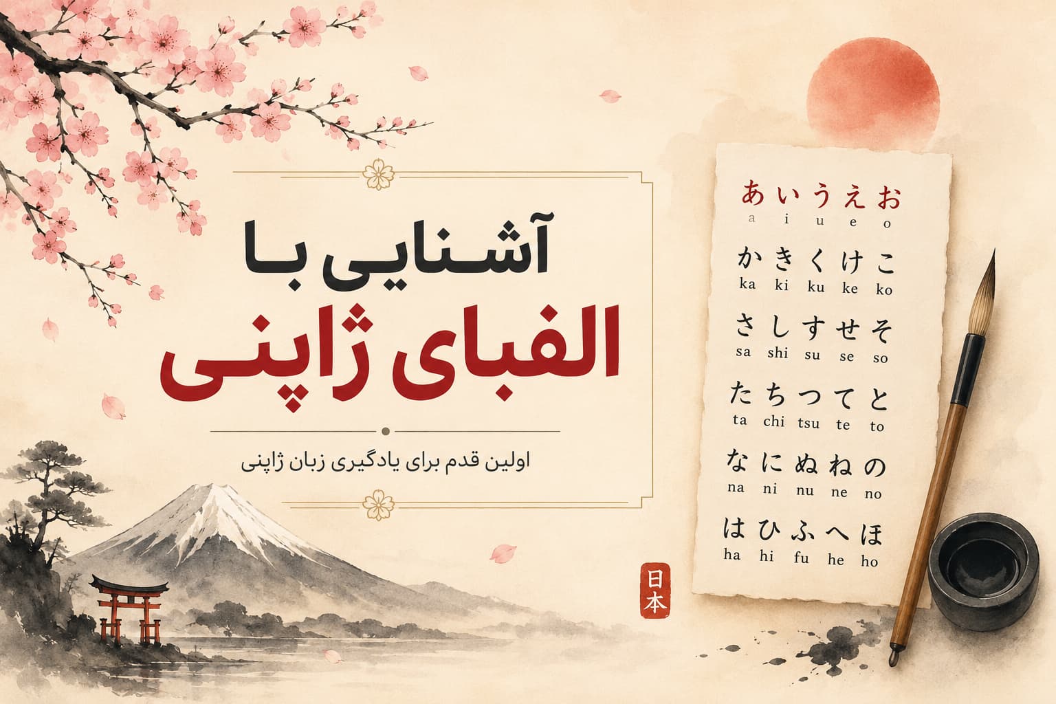 آشنایی با الفبای ژاپنی