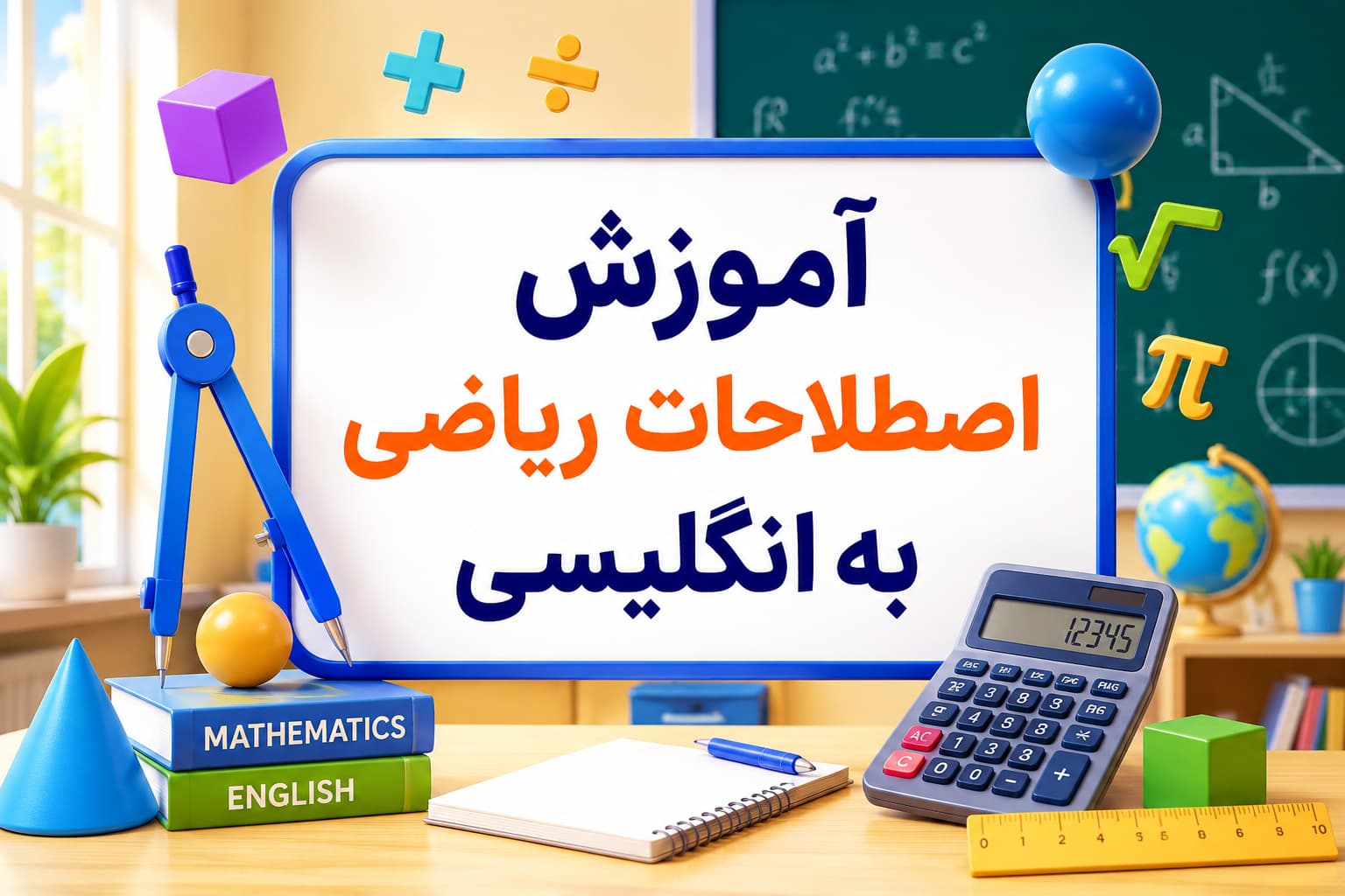 آموزش اصطلاحات ریاضی به انگلیسی و فارسی