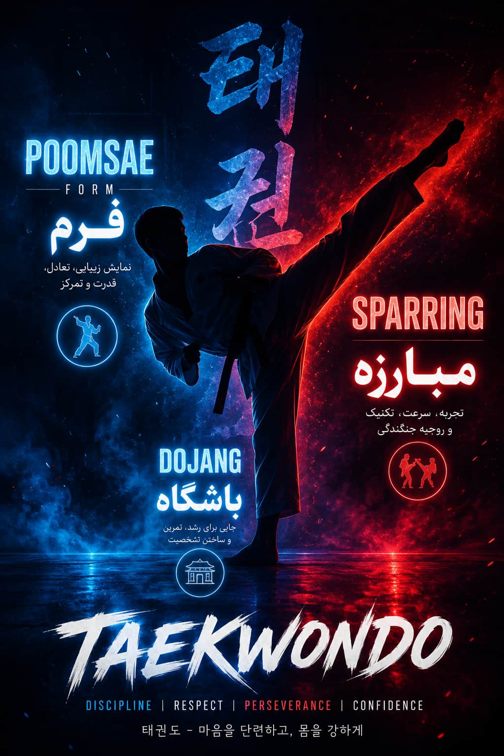ضربات پا در تکواندو