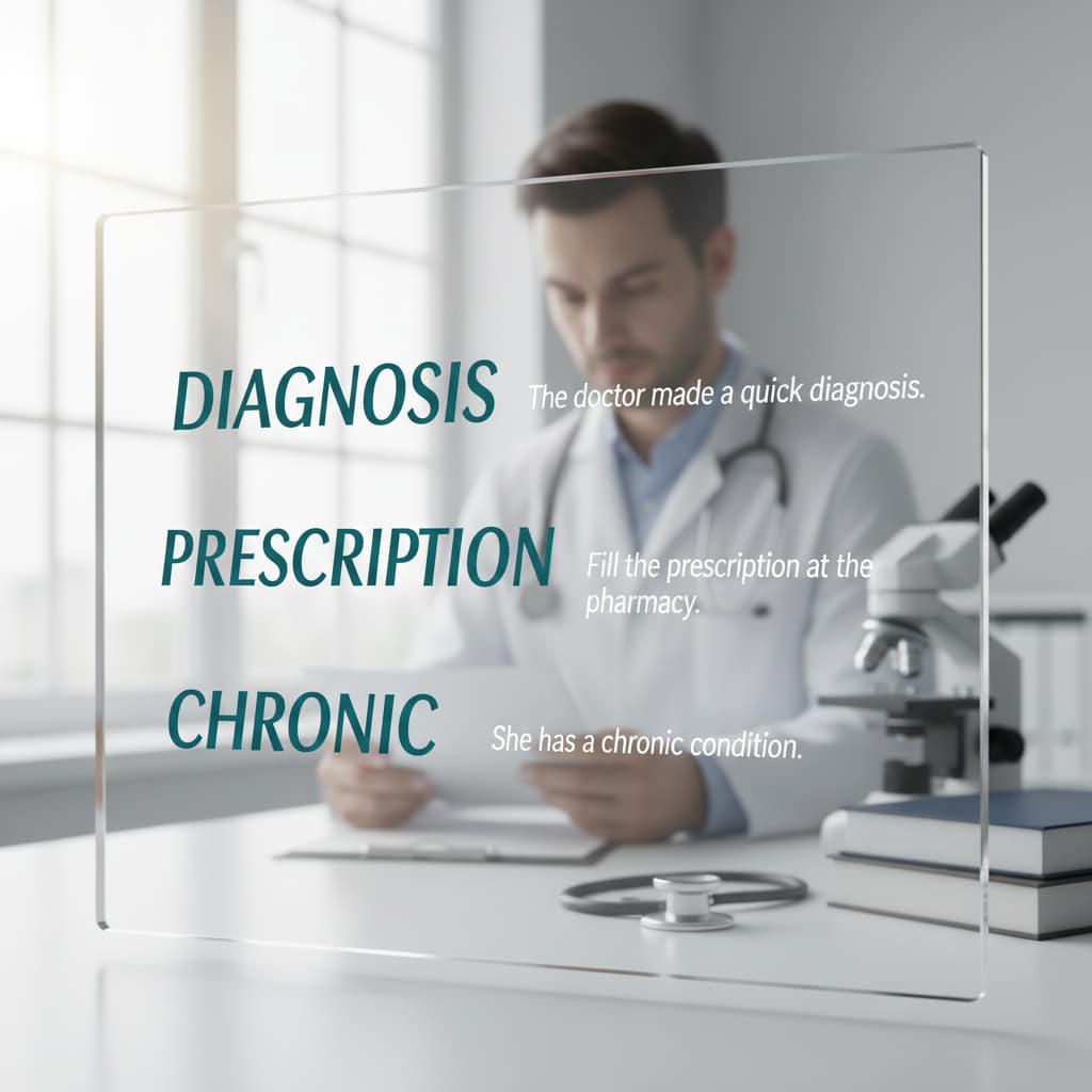 اصطلاحات پزشکی به انگلیسی  لیست پرکاربرد + مثال