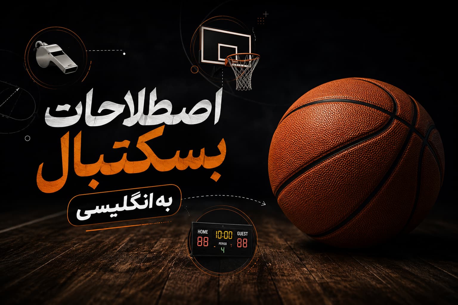 اصطلاحات بسکتبال به انگلیسی | لیست پرکاربرد + مثال