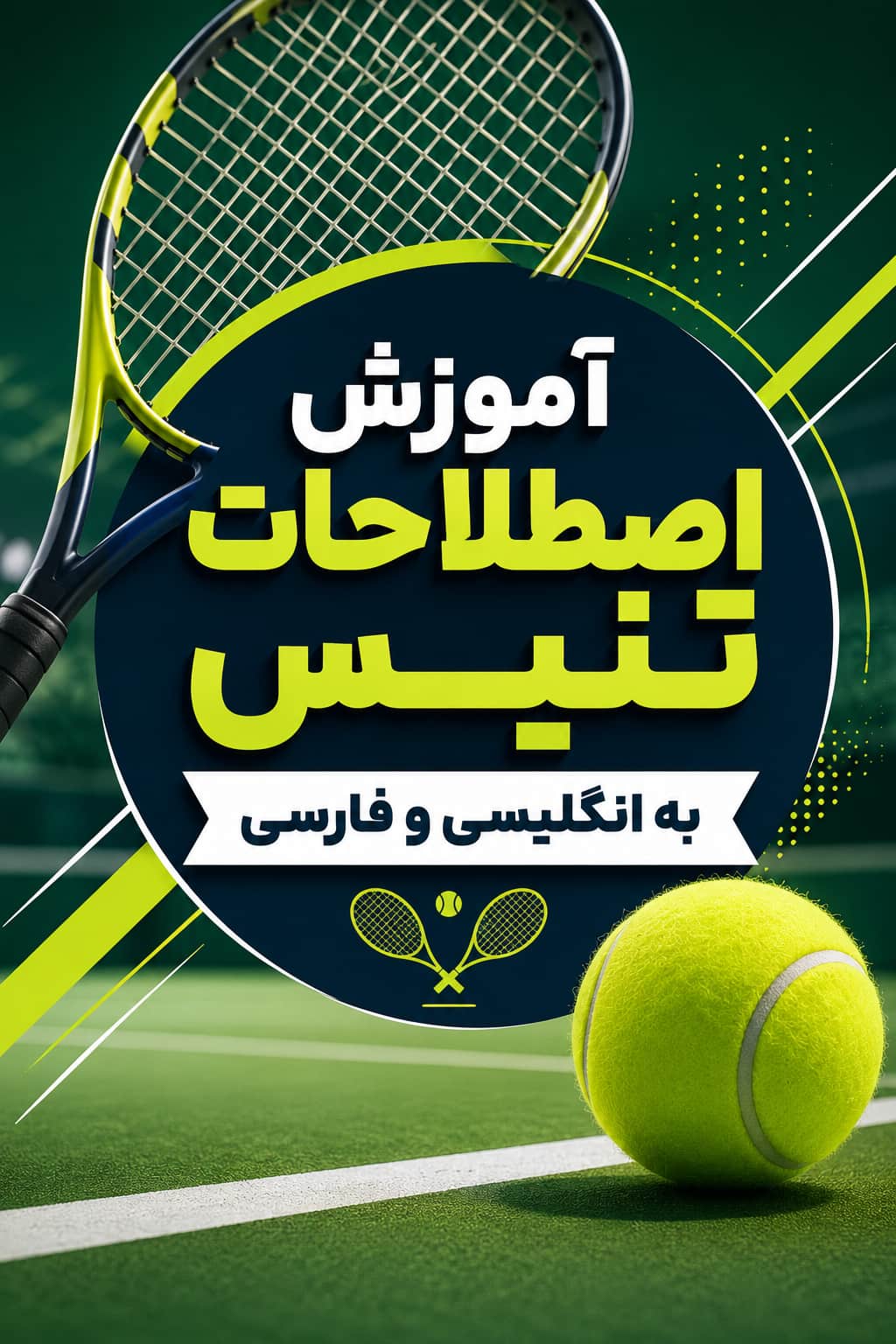 آموزش اصطلاحات تنیس به انگلیسی و فارسی